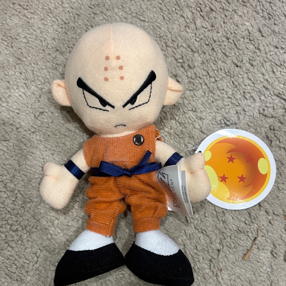NWT dragon ball z Krillan mini plush 6 inches